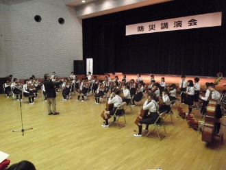 防災講演会竹の子オーケストラ