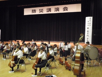防災講演会竹の子オーケストラ